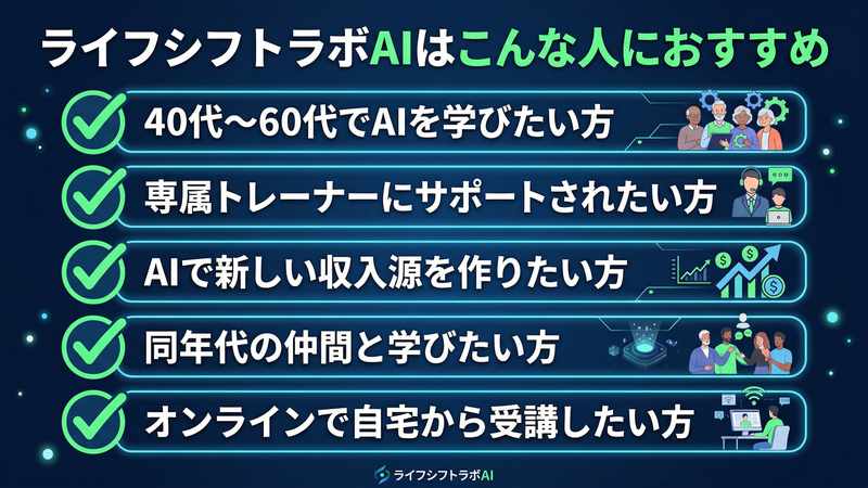 ライフシフトラボAIはこんな人におすすめ